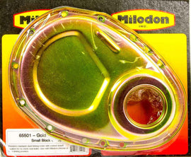 MILODON 65501 - SBC Timing Cover - Gold  image