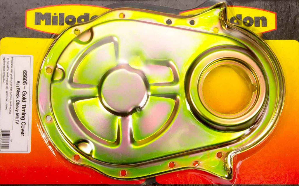 MILODON 65605 - BBC Timing Cover - Gold  image