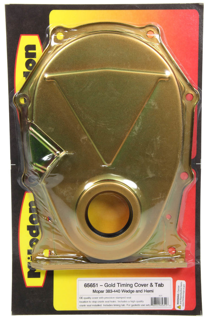 MILODON 65651 - BBM Timing Cover - Gold  image