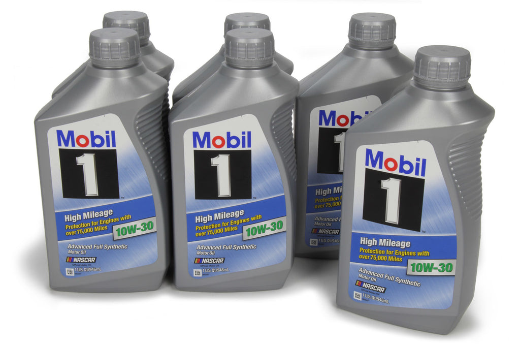 MOBIL 1 103535 - 10w30 High Mileage Oil Case 6x1Qt Bottles image