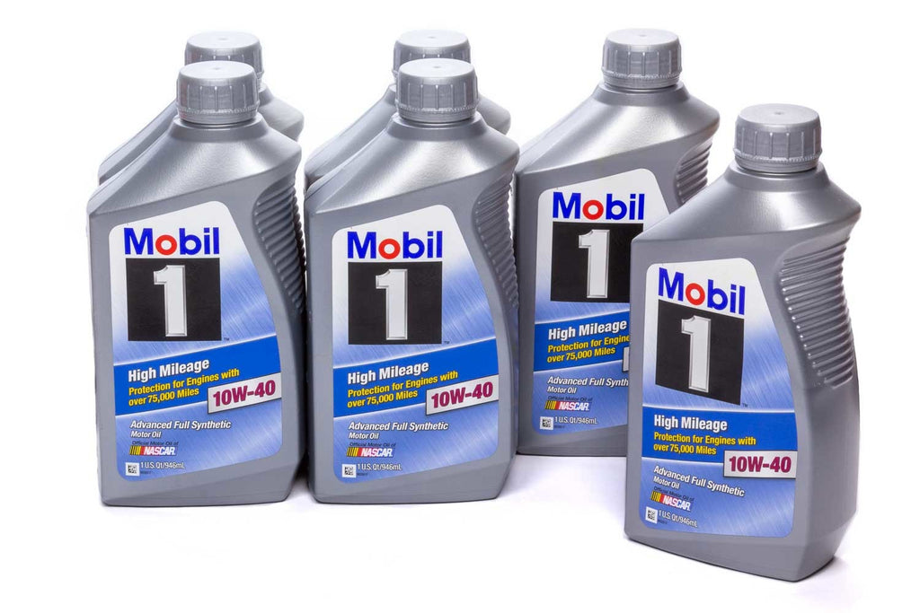 MOBIL 1 103536 - 10w40 High Mileage Oil Case 6x1Qt Bottles image