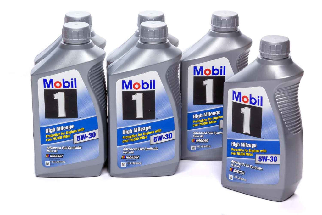 MOBIL 1 103767 - 5w30 High Mileage Oil Case 6x1Qt Bottles image