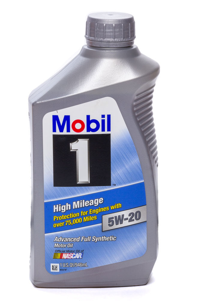 MOBIL 1 120455-1 - 5w20 High Mileage Oil 1 Qt image