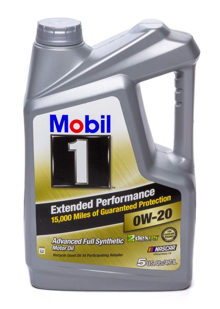 MOBIL 1 120903-1 - 0w20 EP Oil 5 Qt Bottle Dexos image