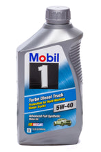 Load image into Gallery viewer, MOBIL 1 122253-1 - 5w40 Turbo Diesel Oil 1 Qt image