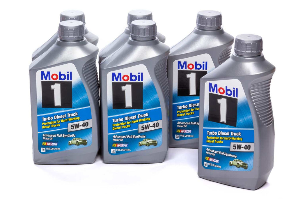 MOBIL 1 122253 - 5w40 Turbo Diesel Oil Case 6x1 Qt Bottles image