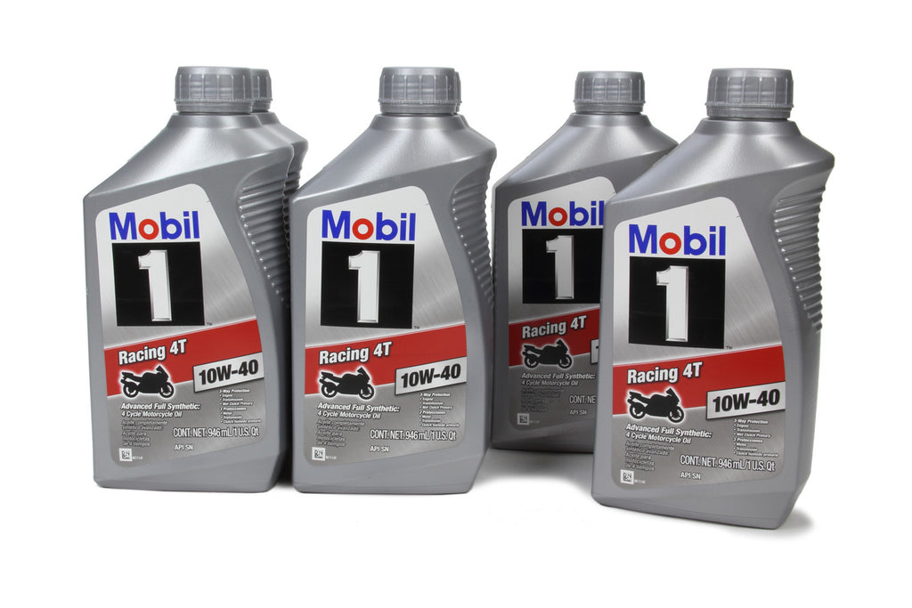 MOBIL 1 124245 - 10w40 Motorcycle Oil Case 6x1 Quart image