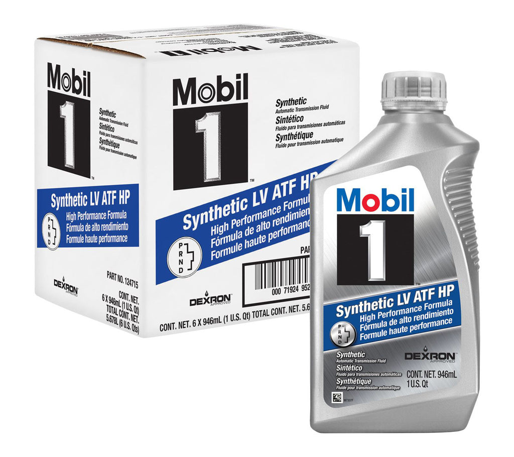 MOBIL 1 124715 - Mobil 1 Synthetic LV ATF HP Case 6 x 1 Quart image