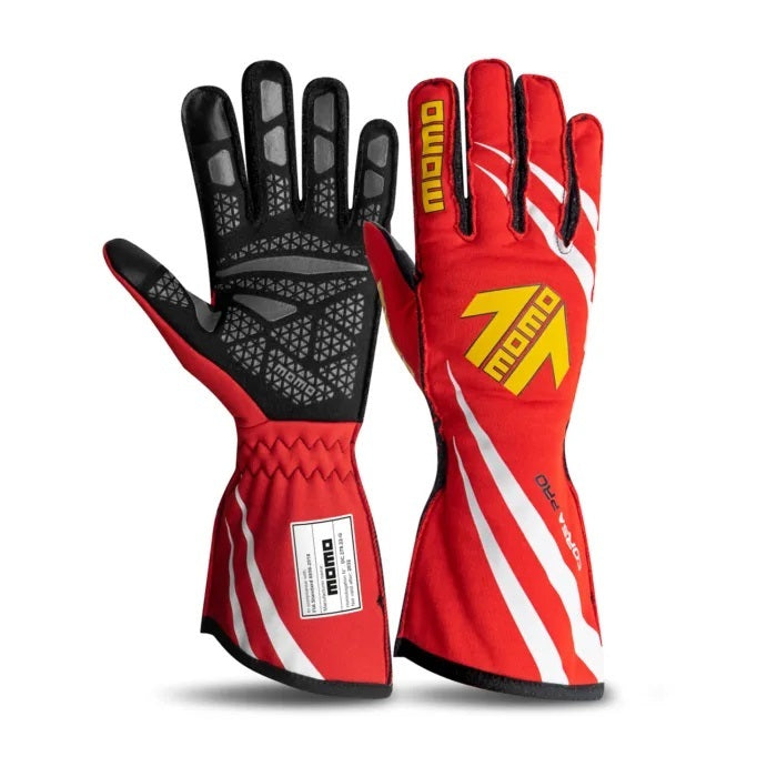 MOMO AUTOMOTIVE ACCESSORIES GUCORPRORED09 - Gloves Corsa Pro  Night Red Small 09 FIA image