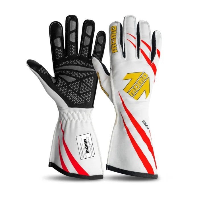 MOMO AUTOMOTIVE ACCESSORIES GUCORPROWHT11 - Gloves Corsa Pro  Night Large White 11 FIA image
