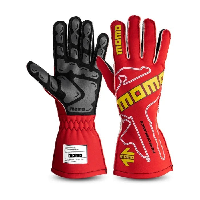 MOMO AUTOMOTIVE ACCESSORIES GUPERFORED12 - Gloves Peformance Red X-Large 12 FIA image
