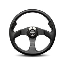 Load image into Gallery viewer, MOMO AUTOMOTIVE ACCESSORIES JET35BK0B - Jet Steering Wheel Leath er / Airleather 350mm image