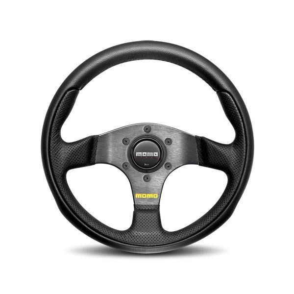 MOMO AUTOMOTIVE ACCESSORIES TEA30BK0B - Team Steering Wheel Leather/Airleather Insrt image