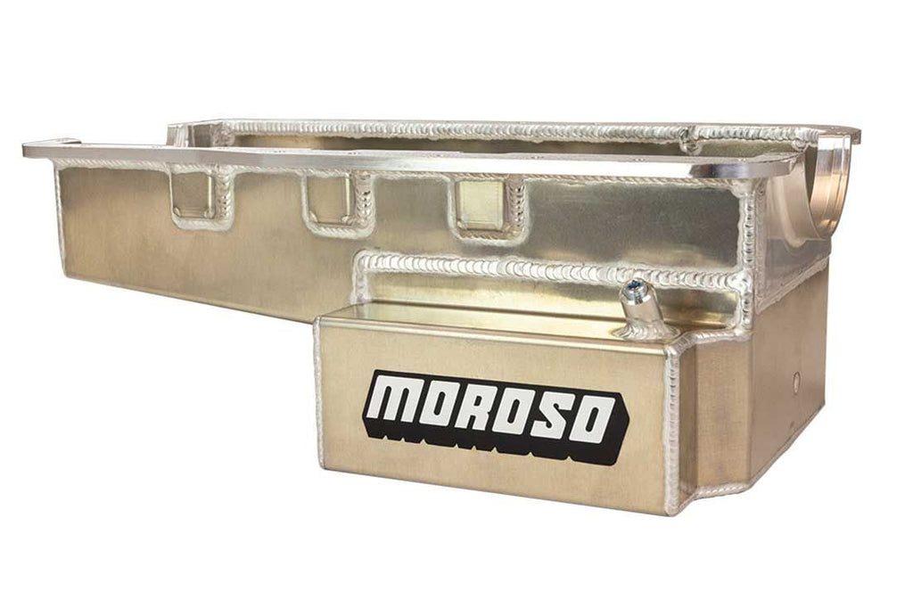 MOROSO 20537 - SBF Alm. Road Race Oil Pan Front Sump 289-302 image