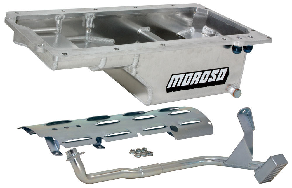 MOROSO 21150 - LS1 Billet Rail Oil Pan Kit w/Tray image