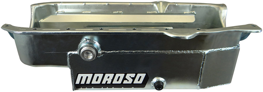 MOROSO 21327 - SBC 8qt CT Oil Pan - RH Dipstick 86-UP image