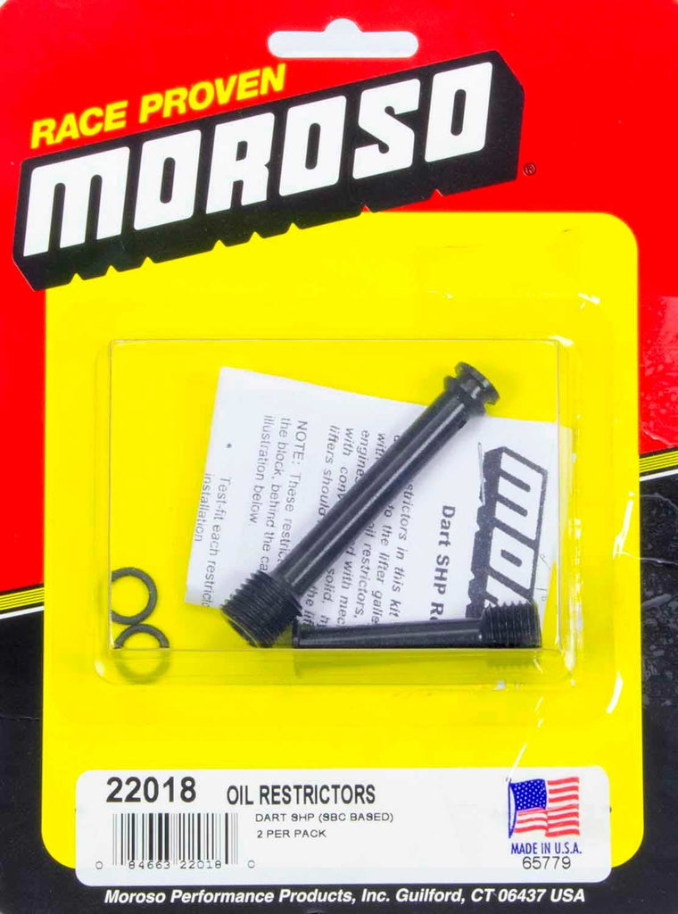 MOROSO 22018 - Oil Restrictors - SBC Dart SHP Block image