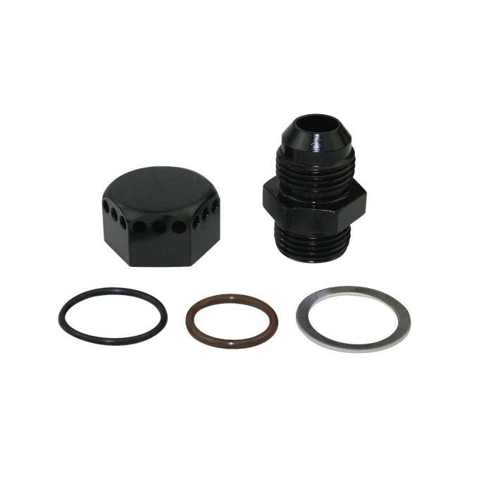 MOROSO 22627 - Positive Seal Vented Fitting 8an - Black image