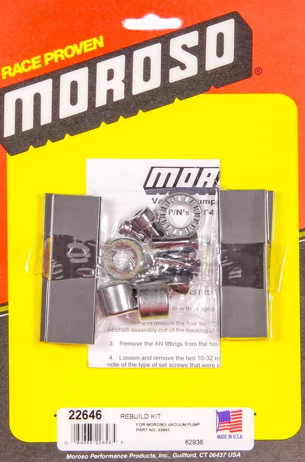 MOROSO 22646 - 4 Vane Vacuum Pump Service Kit image