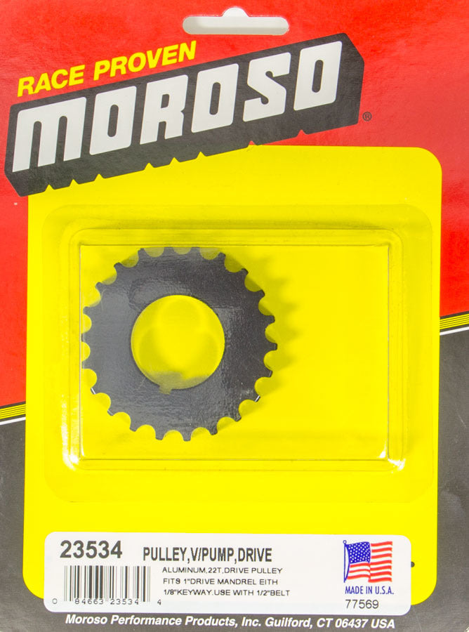 MOROSO 23534 - Vacuum Pump Drive Pulley 22T- Radius Tooth image