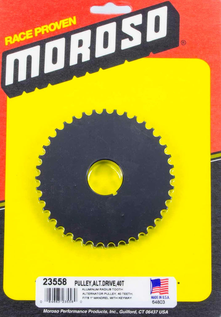 MOROSO 23558 - Alternator Drive Pulley 40T- Radius Tooth image