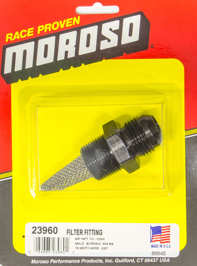 MOROSO 23960 - Filter Fitting-3/4in NPT -12AN Male image