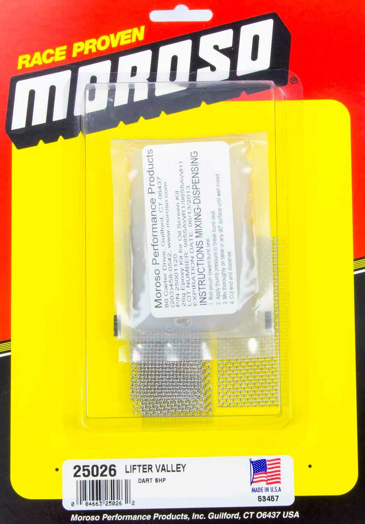 MOROSO 25026 - Oil Return Screen Kit - Dart SBC SHP Blocks image