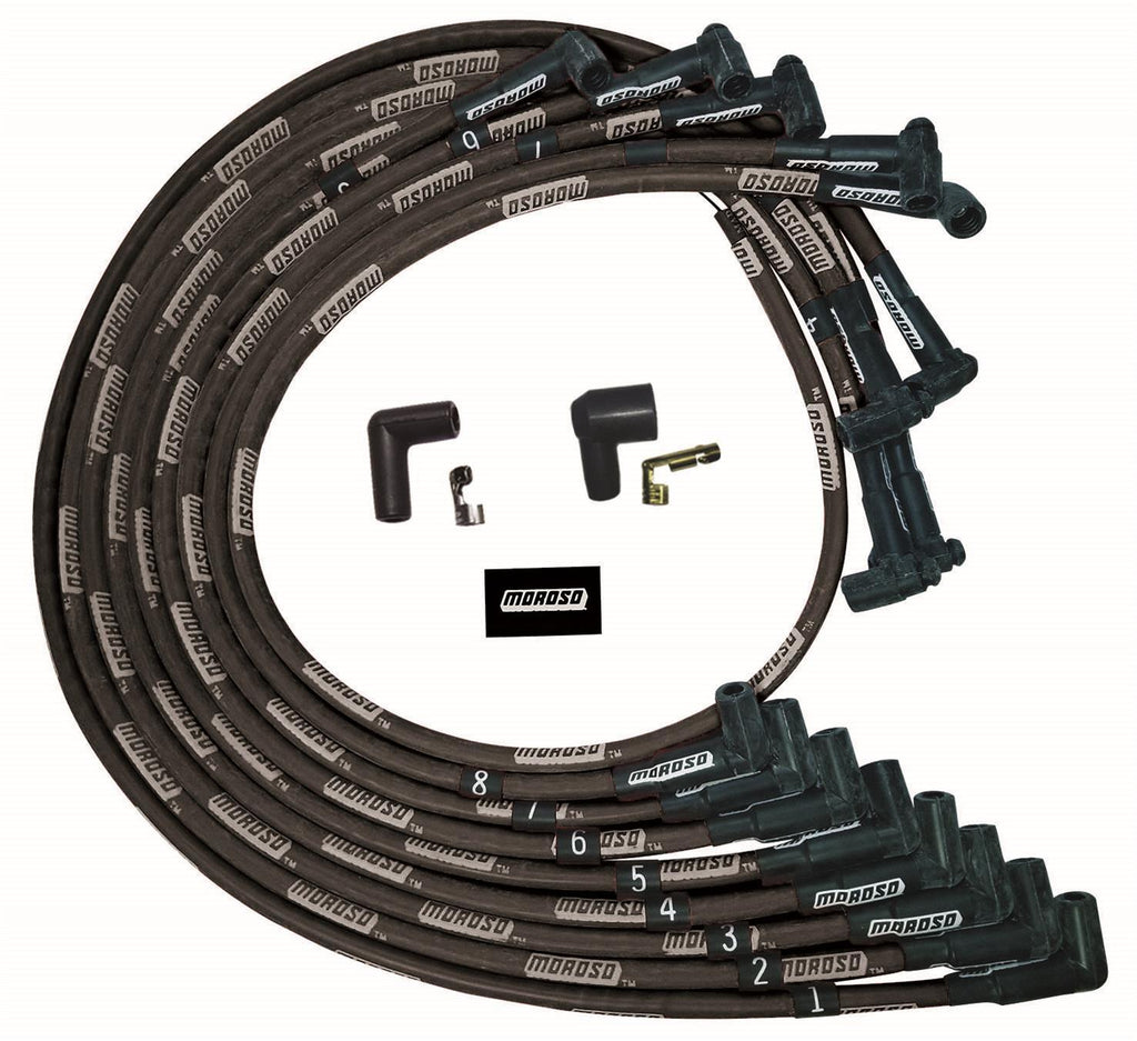 MOROSO 51528 - Ultra Plug Wire Set SBC Under V/C Black image