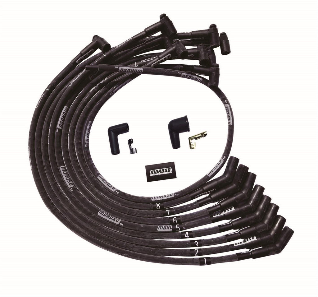 MOROSO 51542 - Ultra Plug Wire Set BBC Over V/C Black image