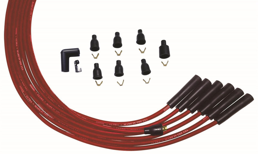 MOROSO 52003 - Ultra Plug Wire Set Universal 6-Cyl Red image