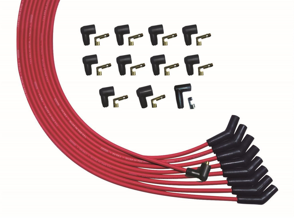 MOROSO 52010 - Ultra Plug Wire Set Universal V8 Red image