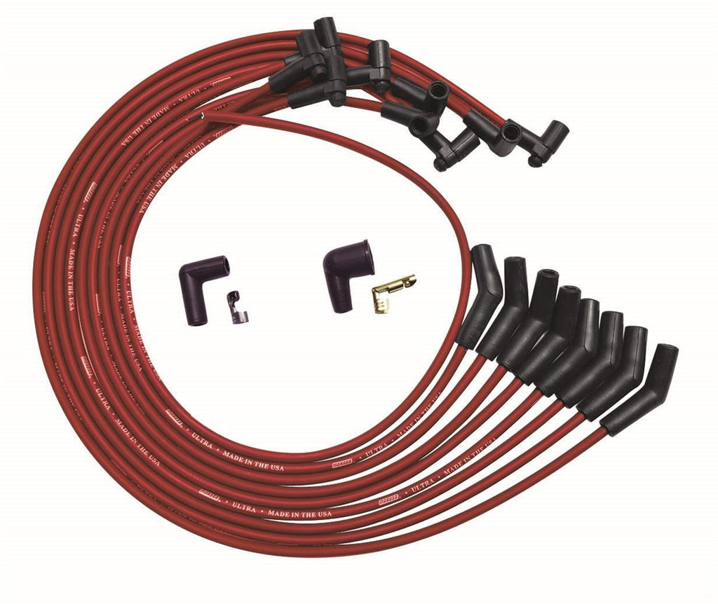 MOROSO 52045 - Ultra Plug Wire Set BBC Under V/C Red image