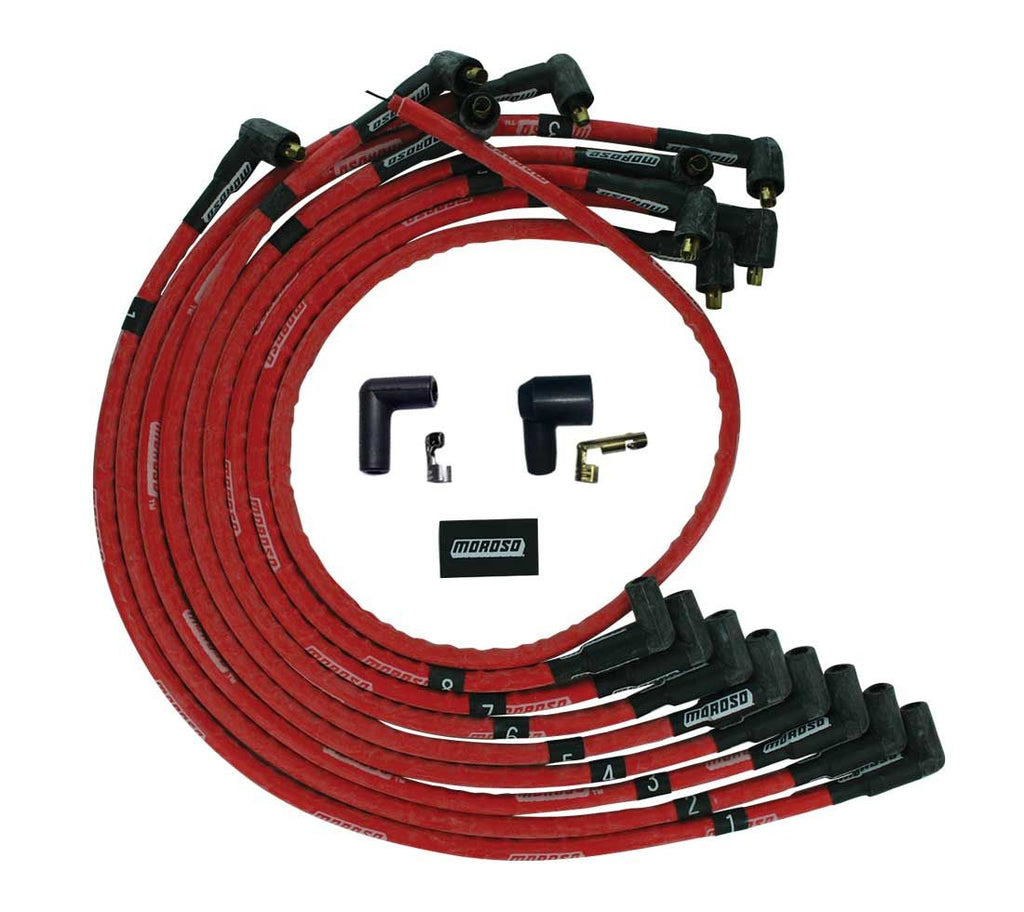 MOROSO 52526 - Ultra Plug Wire Set SBC Over V/C Red image