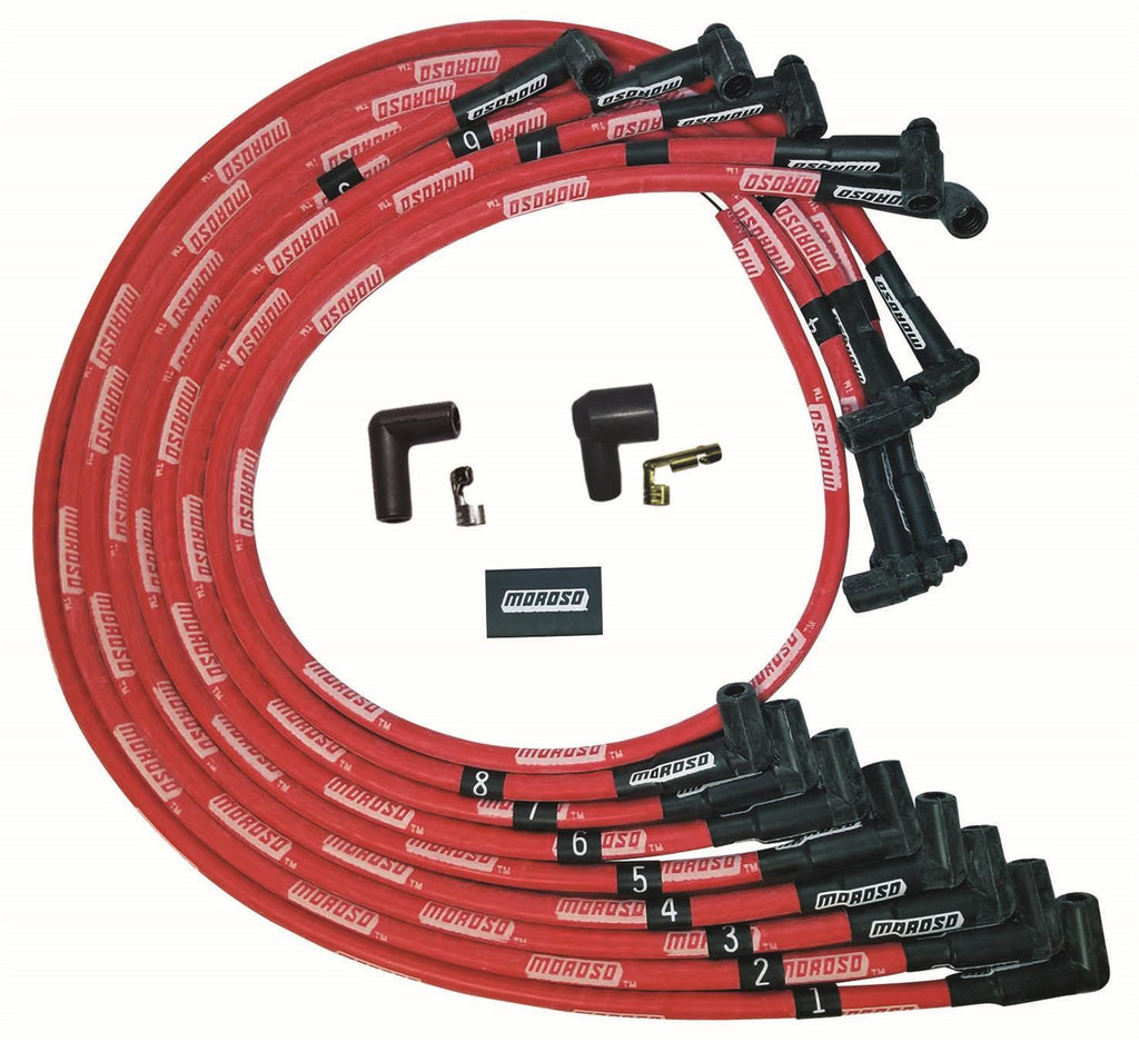 MOROSO 52528 - Ultra Plug Wire Set SBC Under V/C Red image