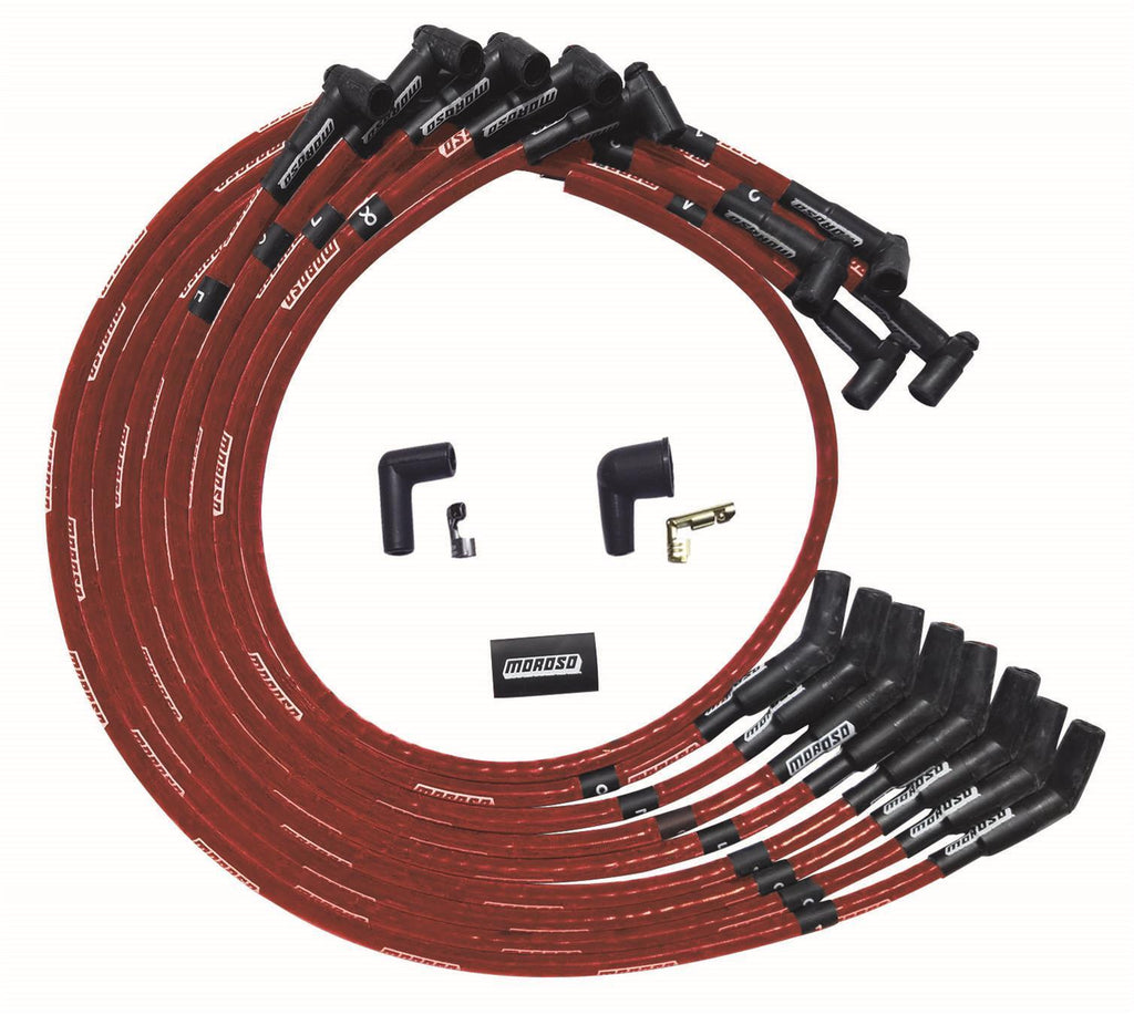 MOROSO 52530 - Ultra Plug Wire Set SBC Under V/C Red image