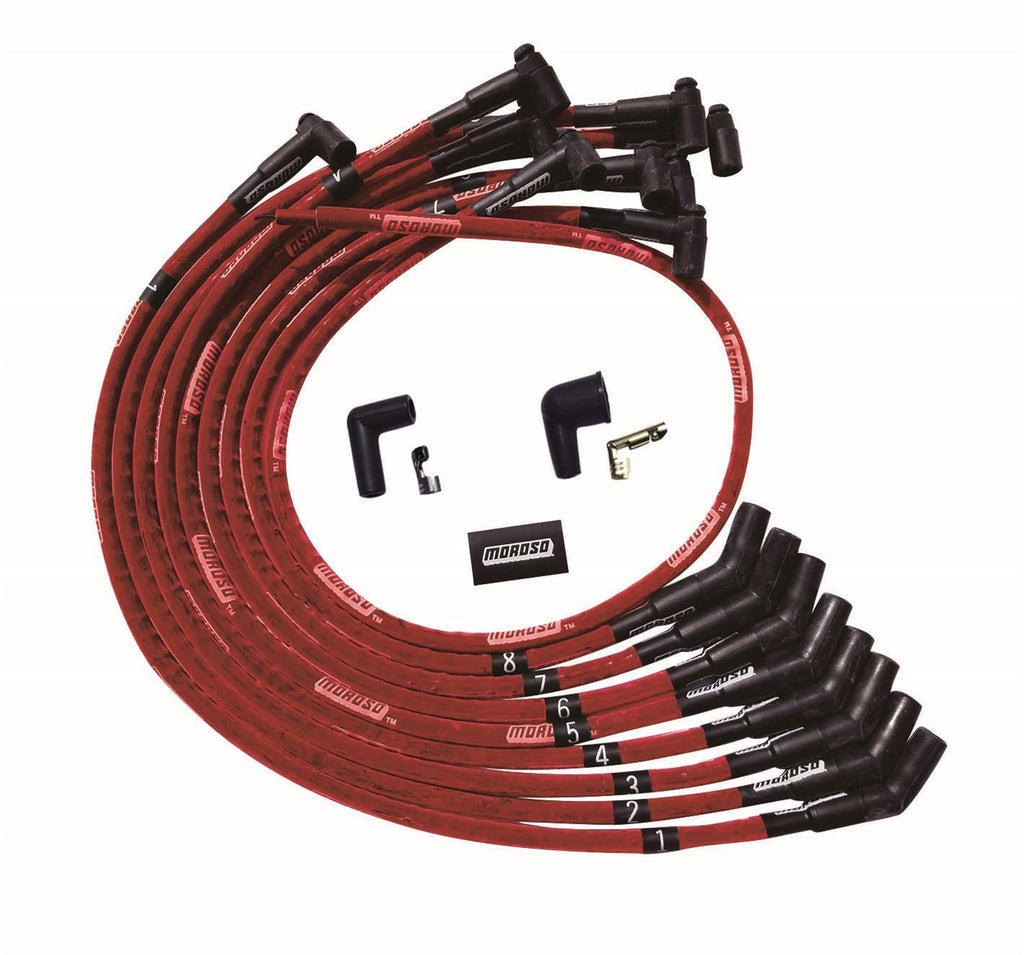 MOROSO 52542 - Ultra Plug Wire Set BBC Over V/C Red image