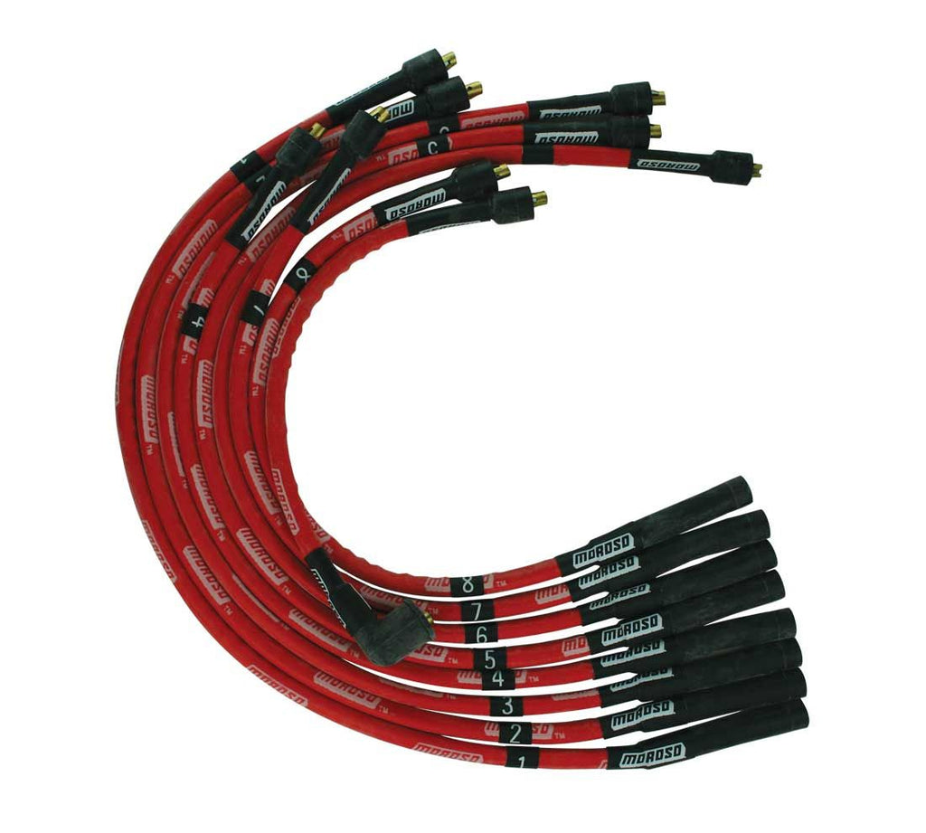 MOROSO 52556 - Ultra Plug Wire Set SBM 273-360 Red image