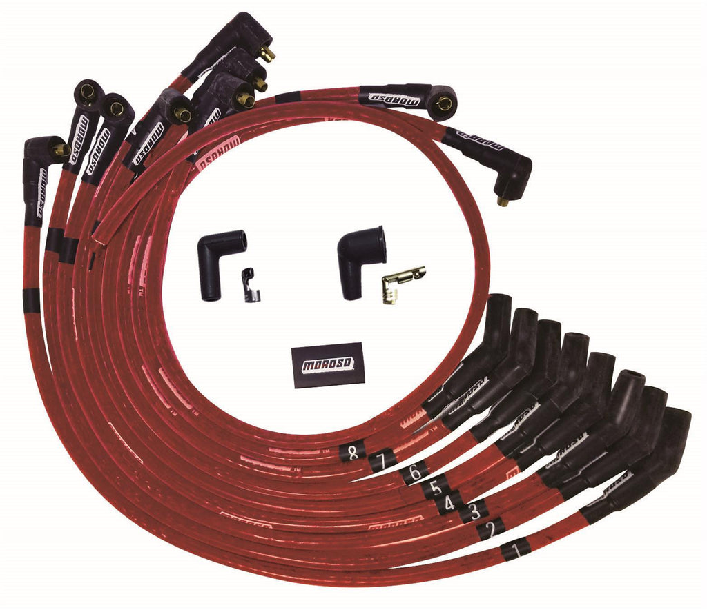 MOROSO 52571 - Ultra Plug Wire Set SBF 260-302 Red image