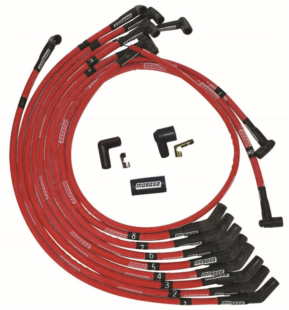 MOROSO 52572 - Ultra Plug Wire Set SBF 351W Red image