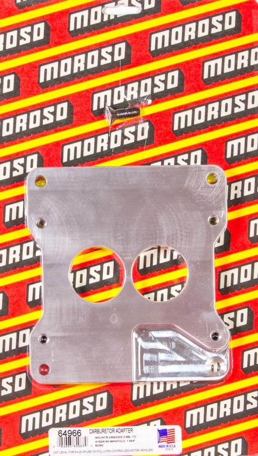 MOROSO 64966 - 2 To 4bbl Carb Adapter  image