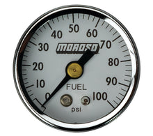 Load image into Gallery viewer, MOROSO 65374 - Fuel Pressure Gauge - 0-100psi image