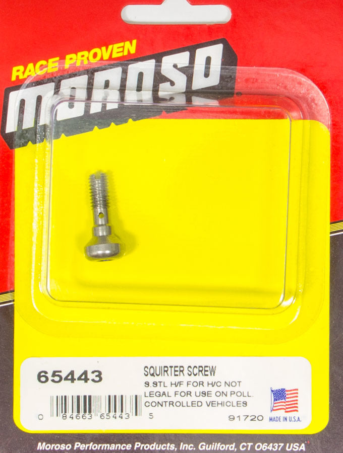 MOROSO 65443 - Squirter Screw-High Flow Alcohol image