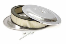 Load image into Gallery viewer, MOROSO 65913 - 14x3 Air Cleaner Kit w/Raised Bottom Chrome image