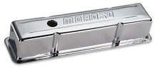 Load image into Gallery viewer, MOROSO 68102 - Chrome B/E Valve Covers SBC Tall w/o Baffle image