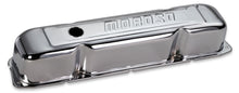 Load image into Gallery viewer, MOROSO 68181 - Chrome B/E Valve Covers BBM Tall w/Baffle image