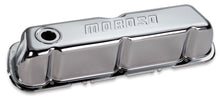 Load image into Gallery viewer, MOROSO 68201 - Chrome B/E Valve Covers SBF Tall w/Baffle image