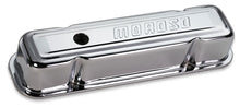 Load image into Gallery viewer, MOROSO 68281 - Chrome B/E Valve Covers Pontiac V8 Tall w/Baffle image