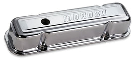 MOROSO 68281 - Chrome B/E Valve Covers Pontiac V8 Tall w/Baffle image