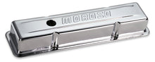 Load image into Gallery viewer, MOROSO 68392 - Chrome B/E Valve Covers SBC Short w/o Baffle image