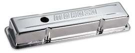 MOROSO 68392 - Chrome B/E Valve Covers SBC Short w/o Baffle image